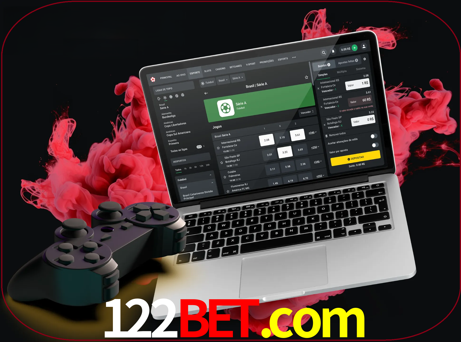 Visite a secção especial de jogos de vídeo em 122bet para descobrir em que jogos pode apostar e ganhar muito dinheiro.